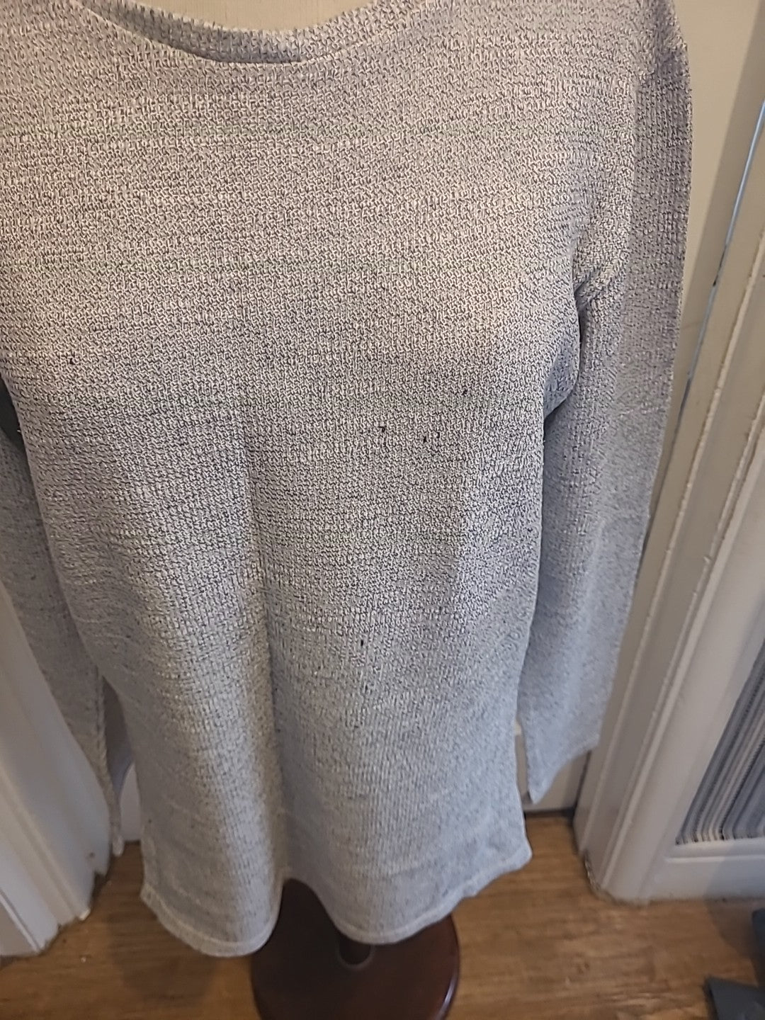 Mens Next Size Medium Slim Fit Grey Fleck Long Sleeved Pullover Jumper