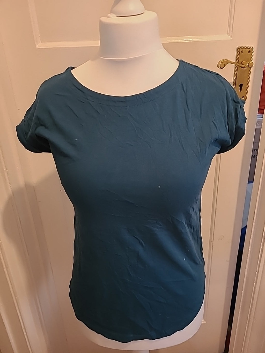 Ladies Next Size XS Teal Cap Sleeved Tshirt