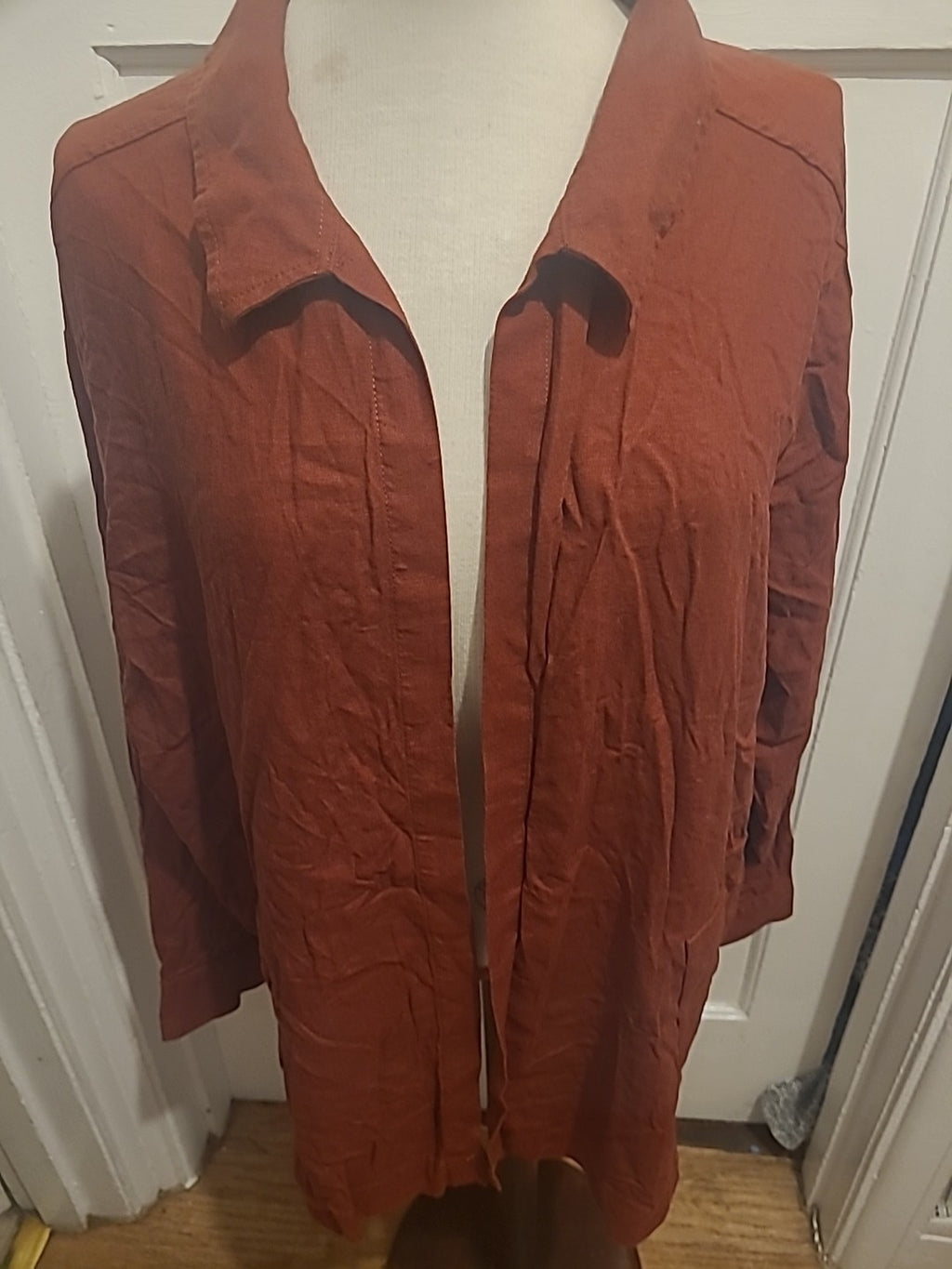 Brand New Ladies F&F Size 18 Brown Long Sleeved Blouse Rrp £20