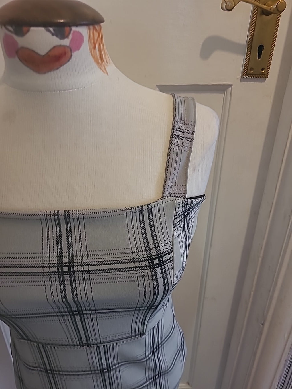 Ladies Dress Size 8 Grey Check I Saw It First