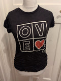 Pull&Bear Large Black Print Short Sleeve T-shirt