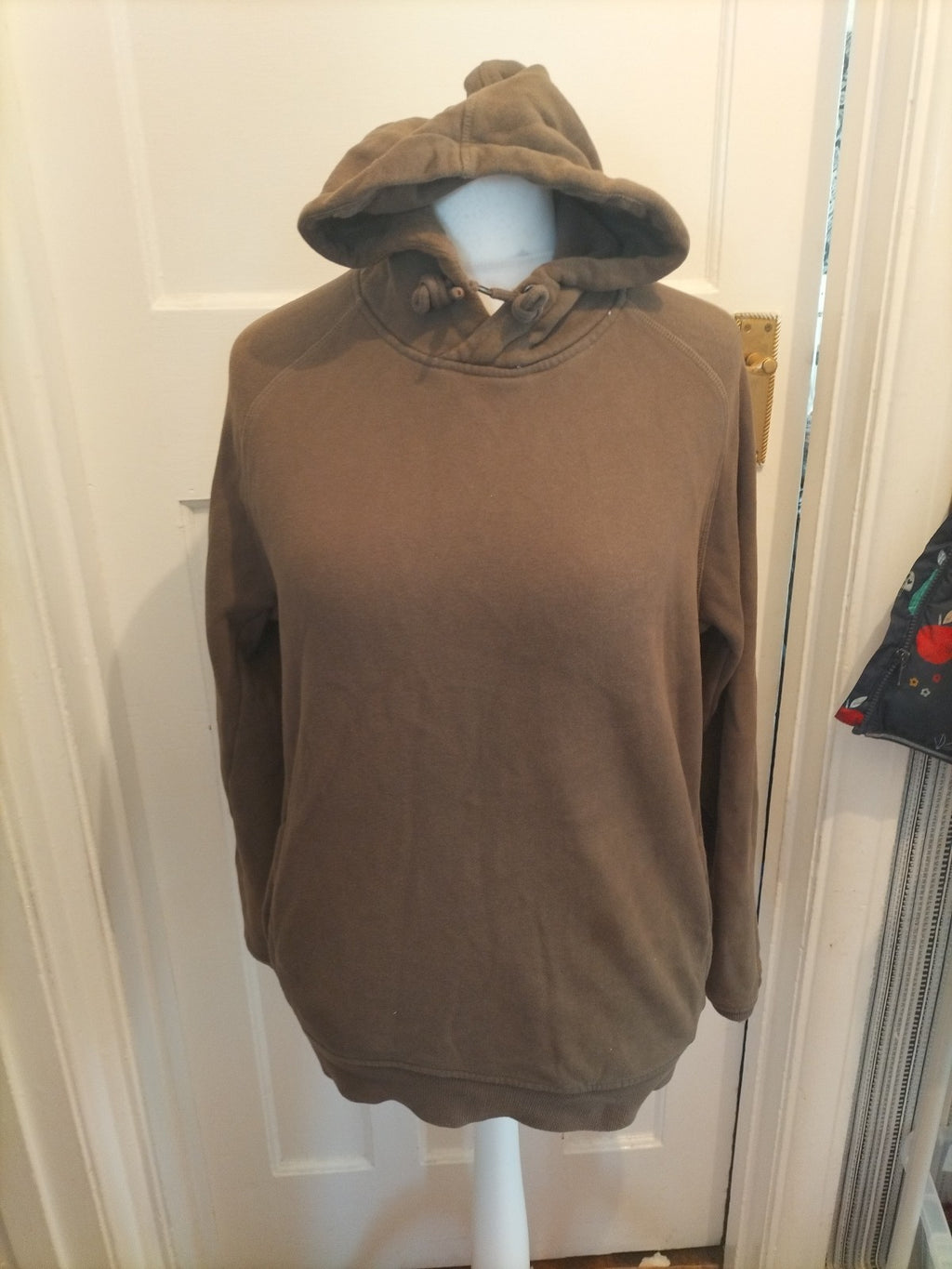 Mens Tu Man Size M Khaki Green Pullover Hoodie