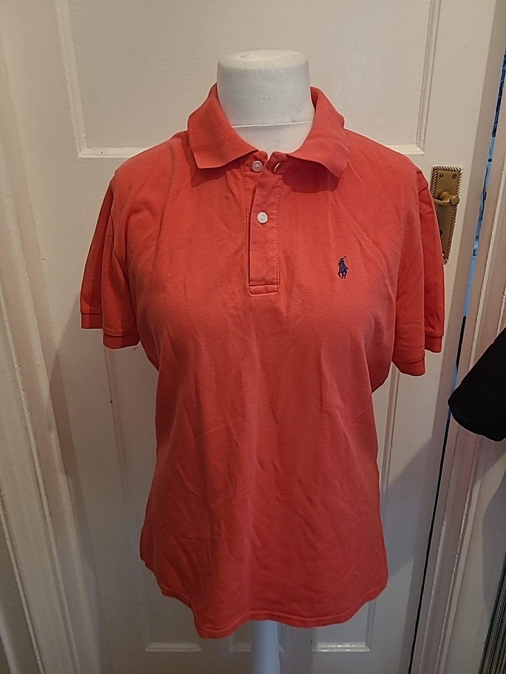 Mens Ralph Lauren Size XL Pink Short Sleeved Polo