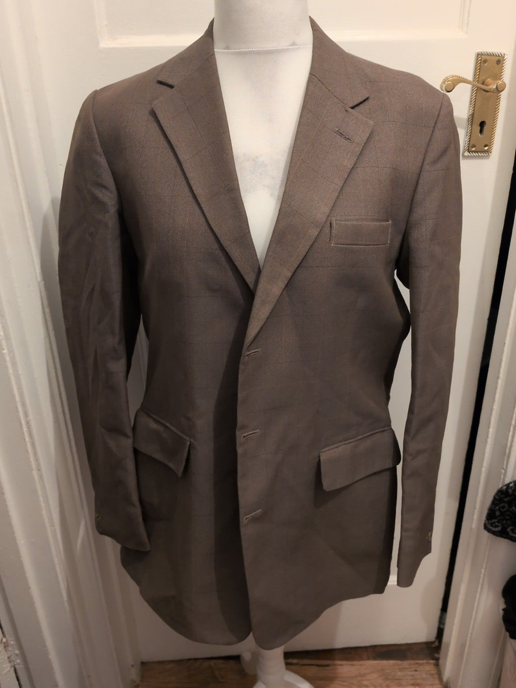 City Gate 42" Green Pinstripe Suit Jacket