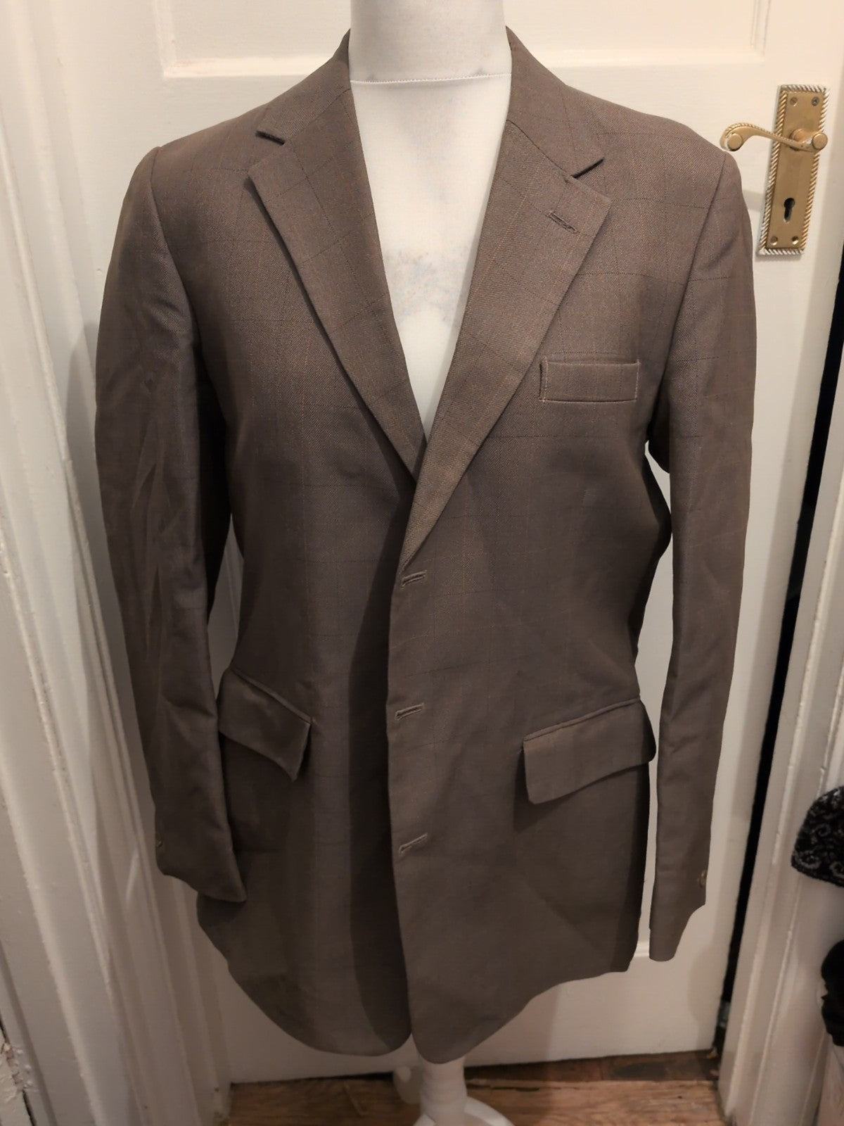 City Gate 42" Green Pinstripe Suit Jacket