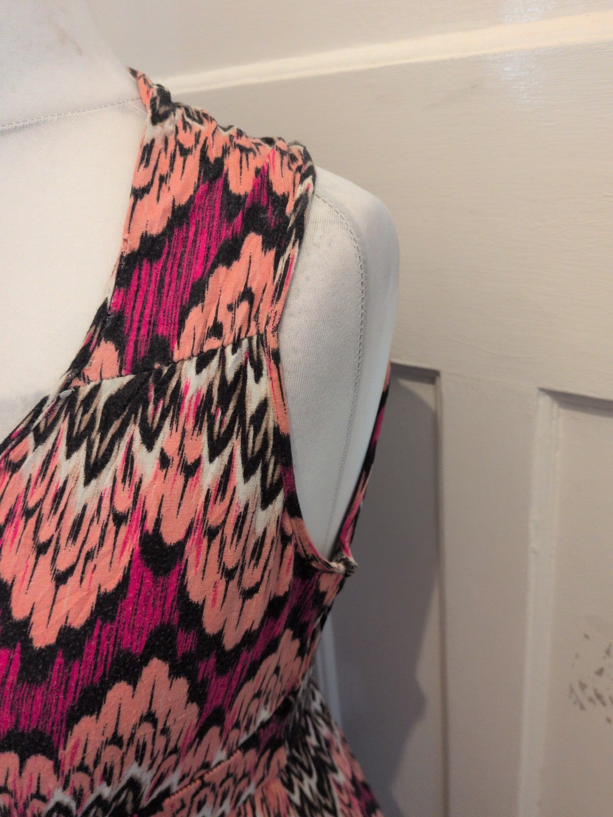 12 Multicoloured Long Length Sleeveless Summer Dress