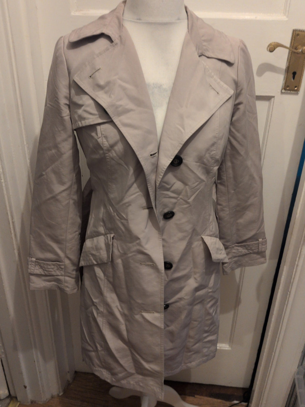 M&S Woman 10 Cream Oatmeal Lined Jacket