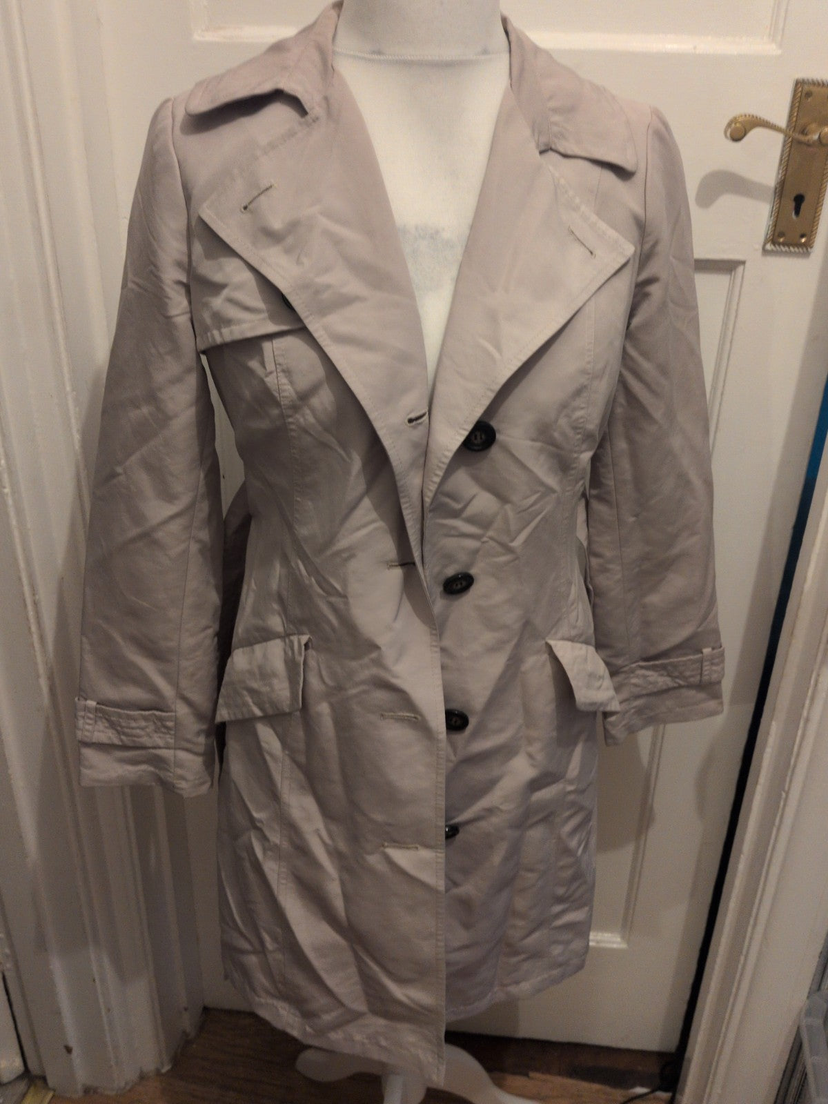 M&S Woman 10 Cream Oatmeal Lined Jacket