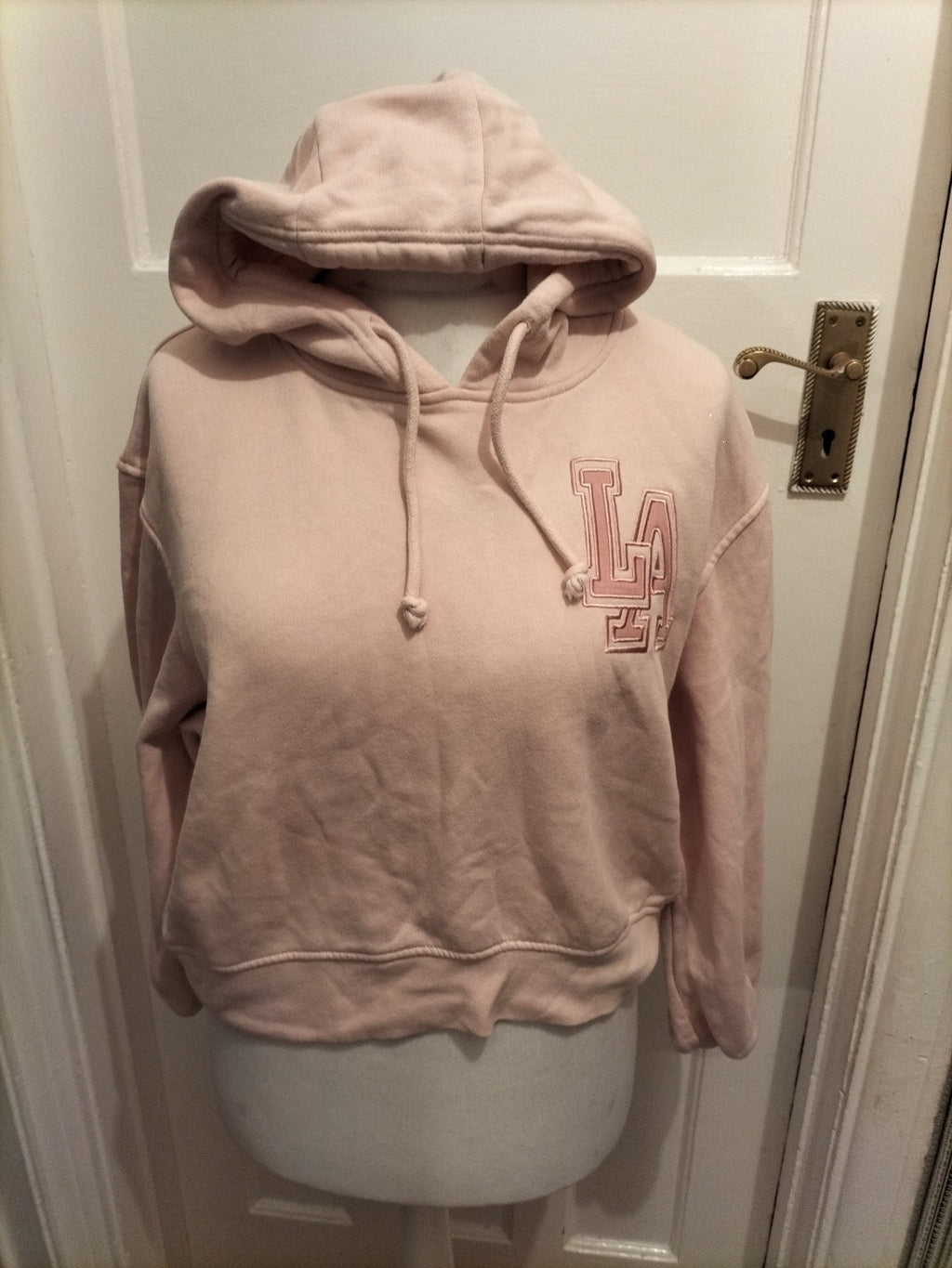 Ladies Primark Size 10-13 Baby Pink Pullover Hoodie