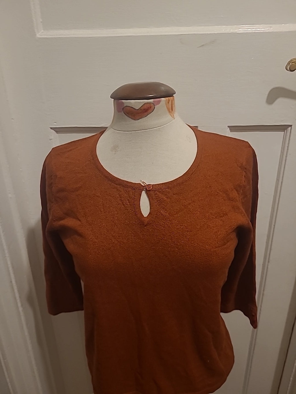 Ladies Minuet Size 12 Bronze Short Sleeved Blouse