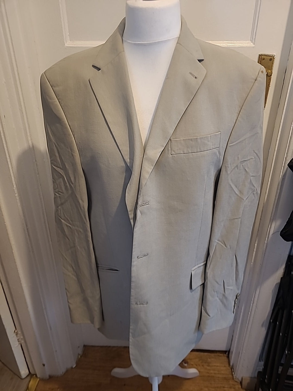 Mens Next Size 44 Regular Beige Long Sleeve Blazer