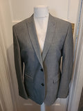 Mens Next Size 42 Short Grey Padded Lined Suit Jacket