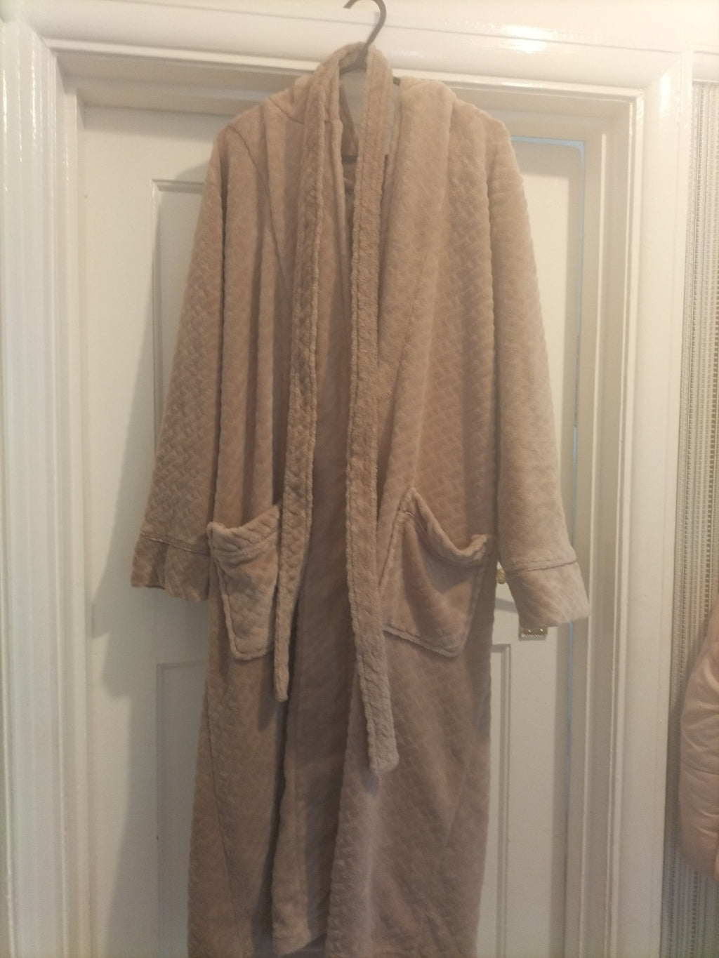 Ladies Primark Size 6-8 Light Brown Super Soft Dressing Gown