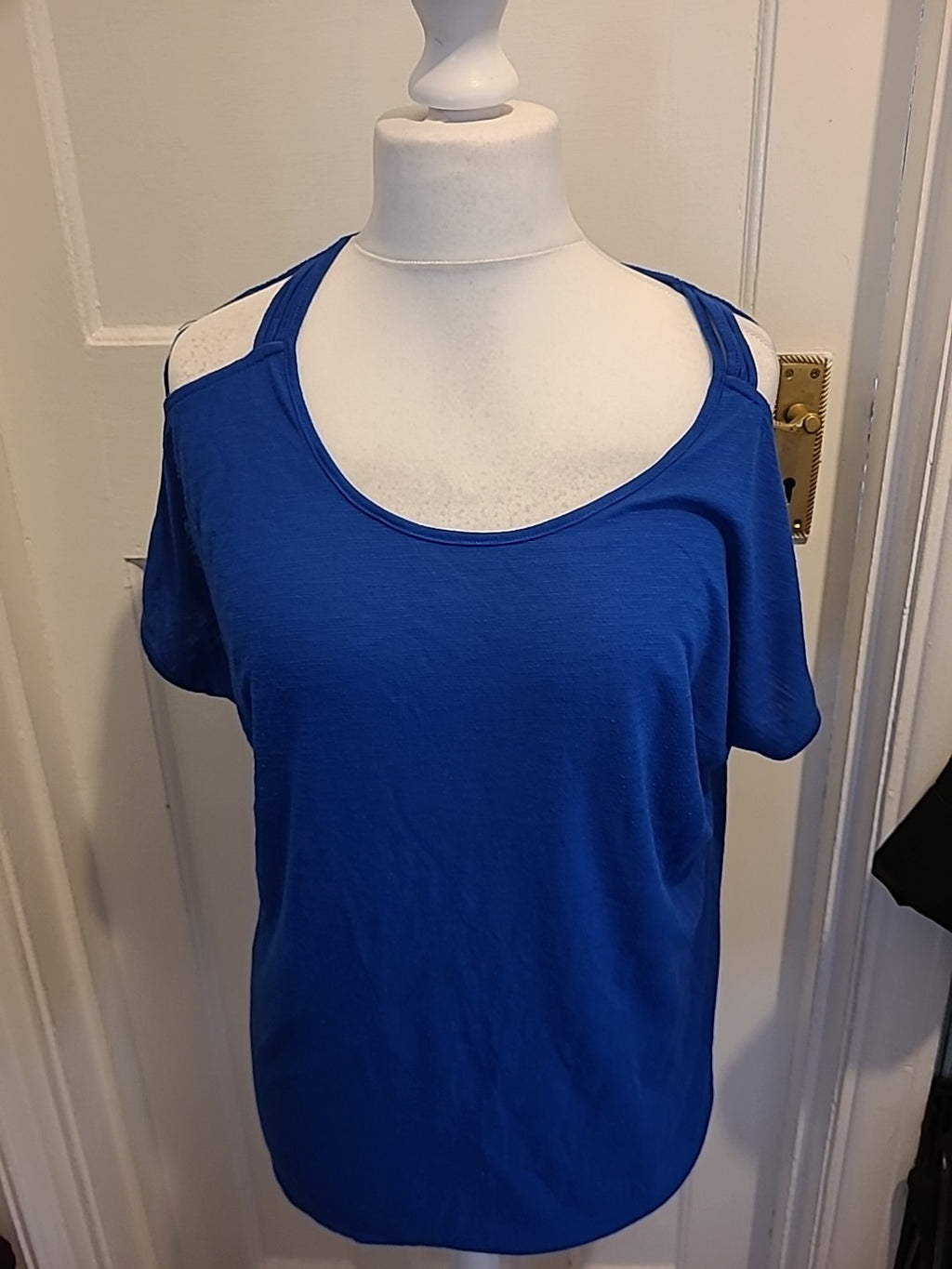 Ladies Papaya Size XL Cobalt Blue Short Sleeved Tee