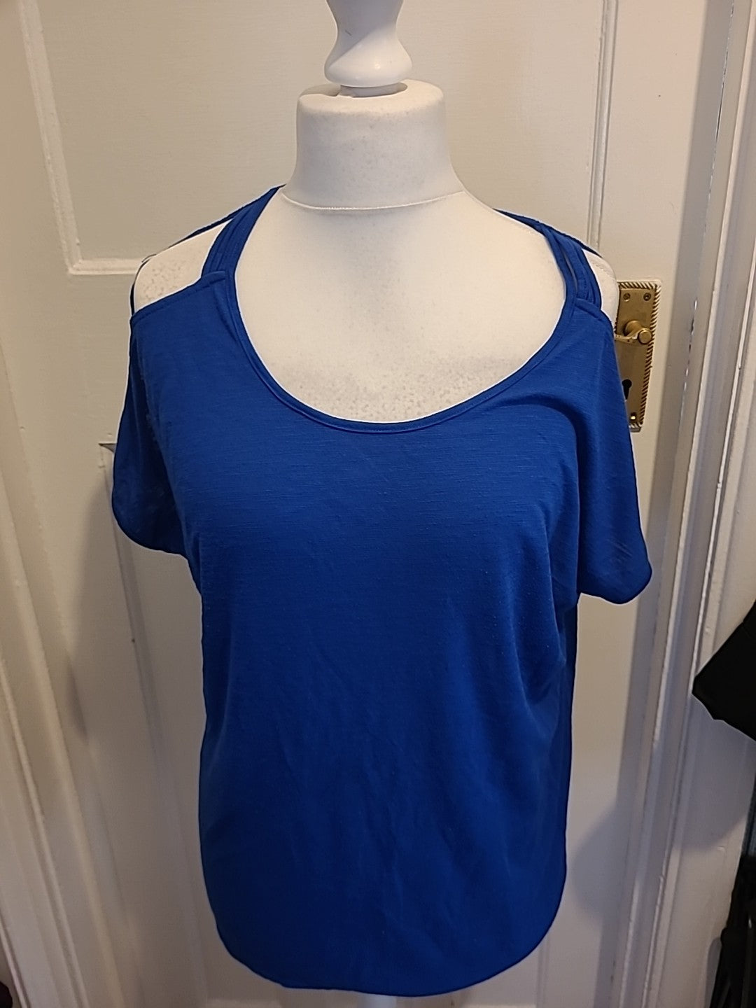 Ladies Papaya Size XL Cobalt Blue Short Sleeved Tee