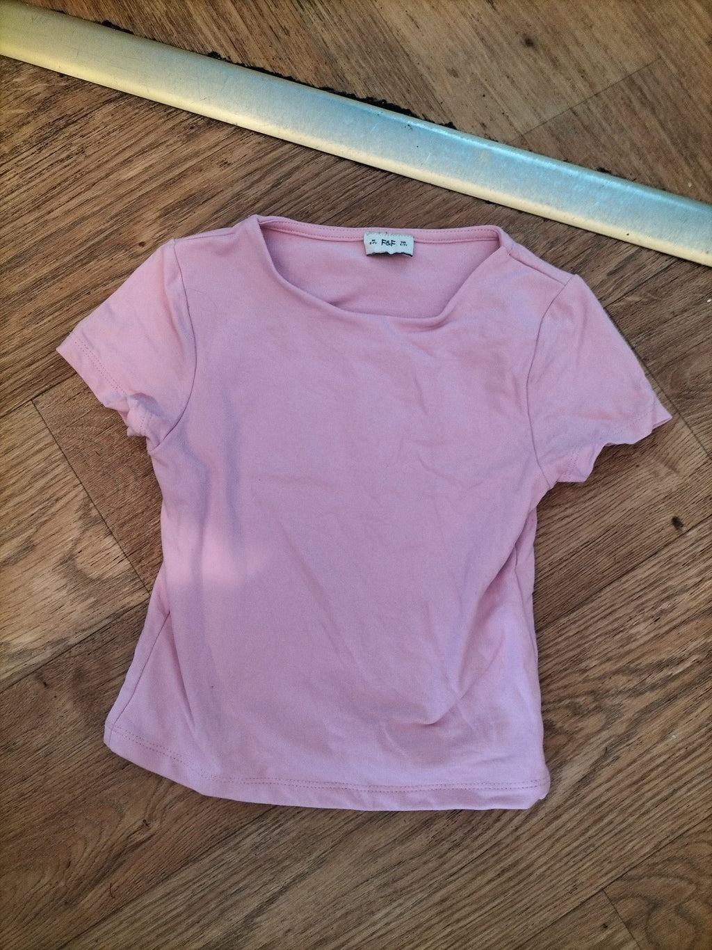 F&F 6-7 Years Pink Short Sleeve T-shirt