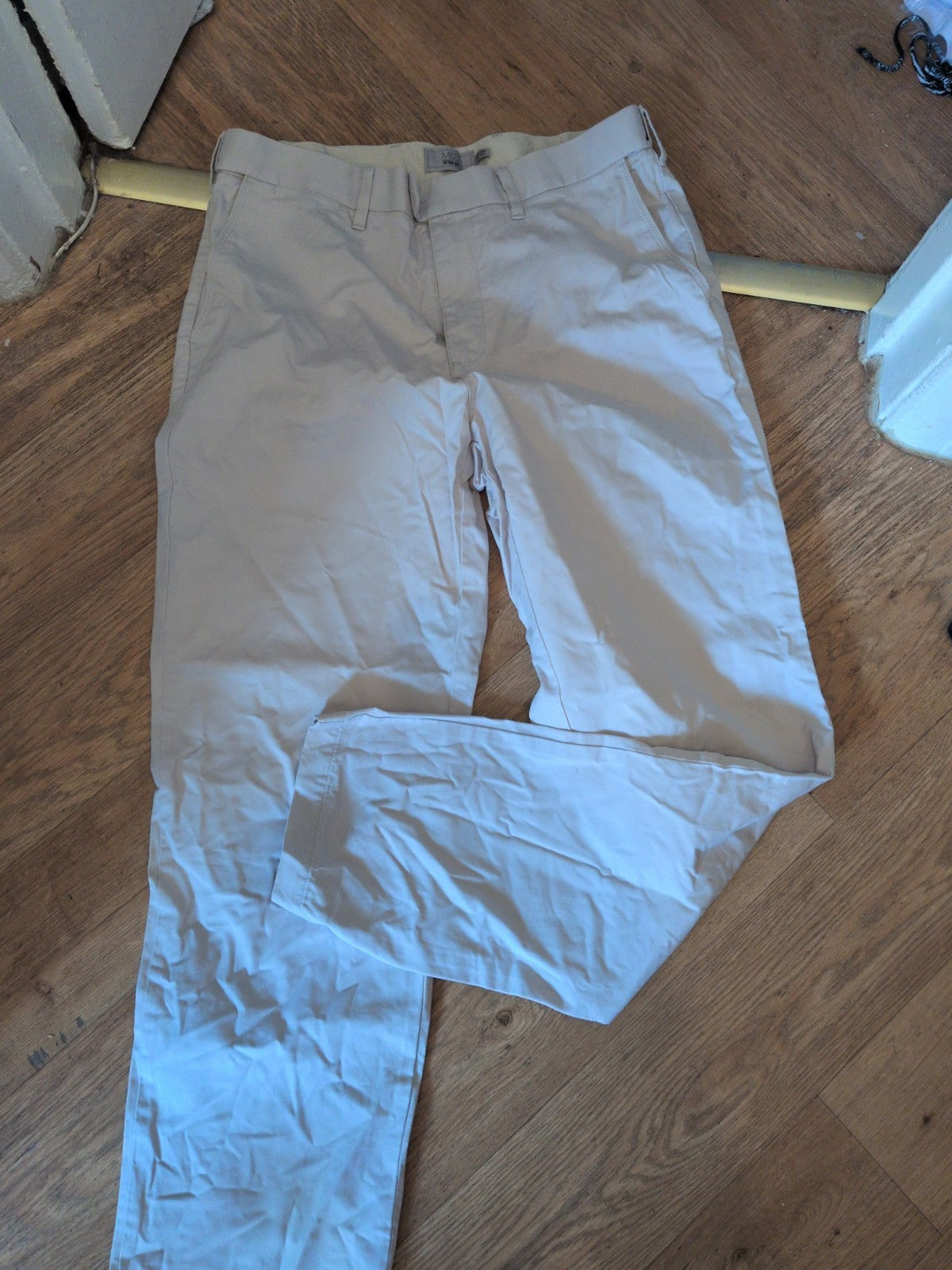 M&S Collection 34x33 Stone Pale Grey Trousers Chino