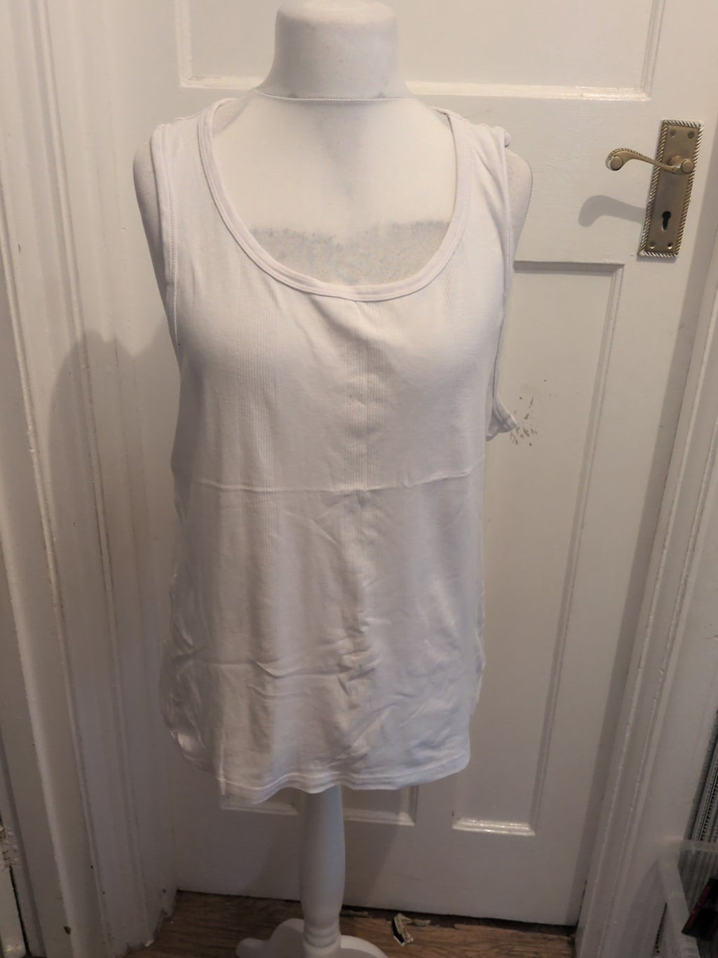 Next 2XL White Vest Slim Fit