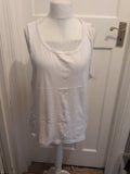 Next 2XL White Vest Slim Fit