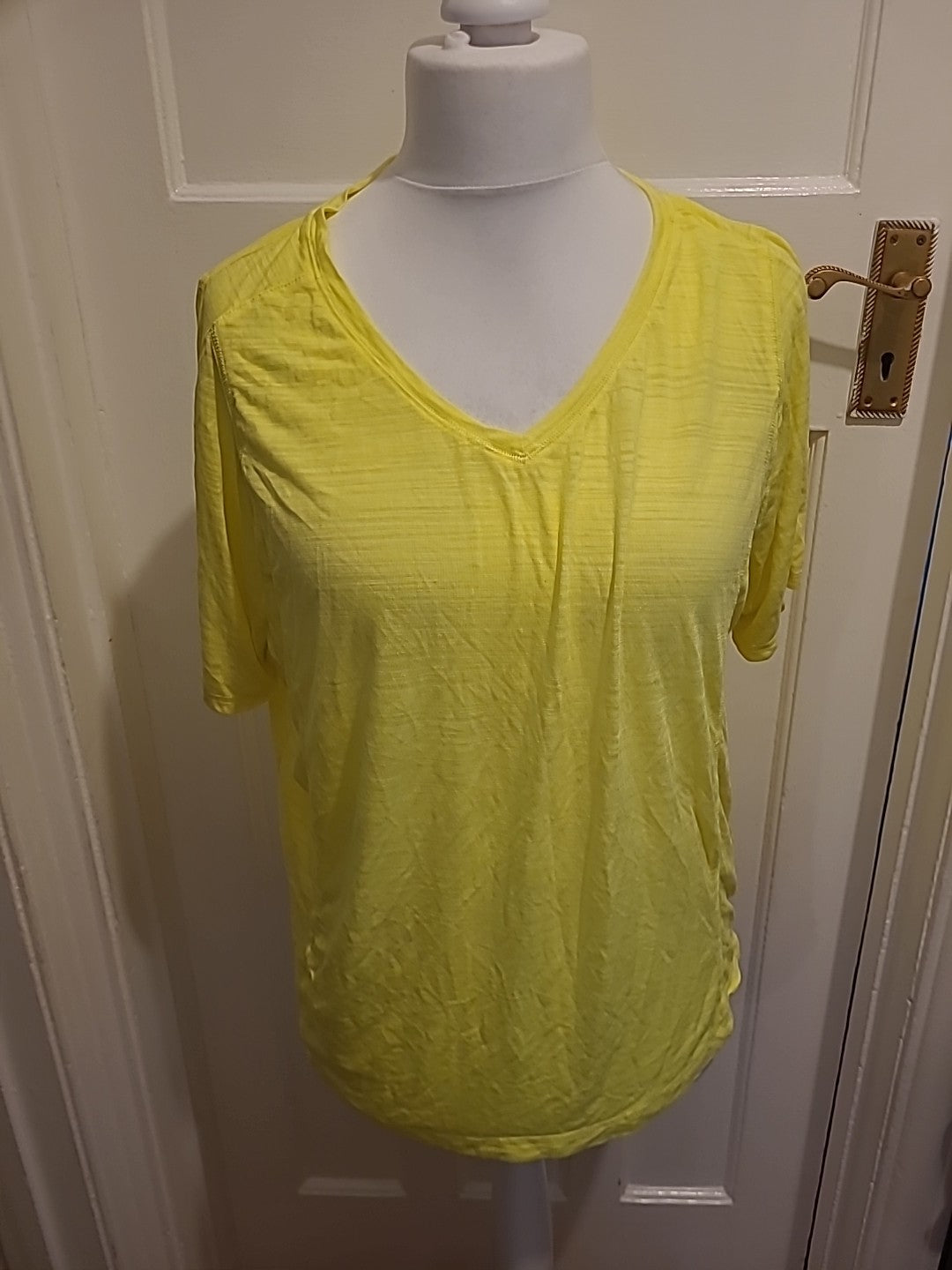 Mens Next Size Large Neon Yellow Short Sleeved Tshirt