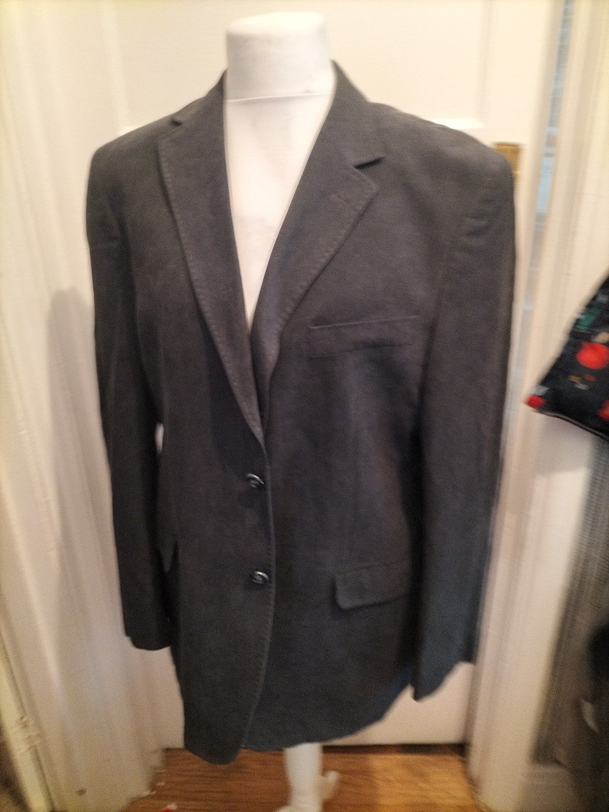 Mens Marks And Spencer Collezione Size 42M Grey Padded Lined Suit Jacket
