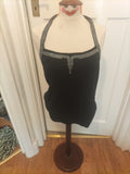 Ladies Sky Design Size 3 Black Sleeveless Diamonte Halterneck