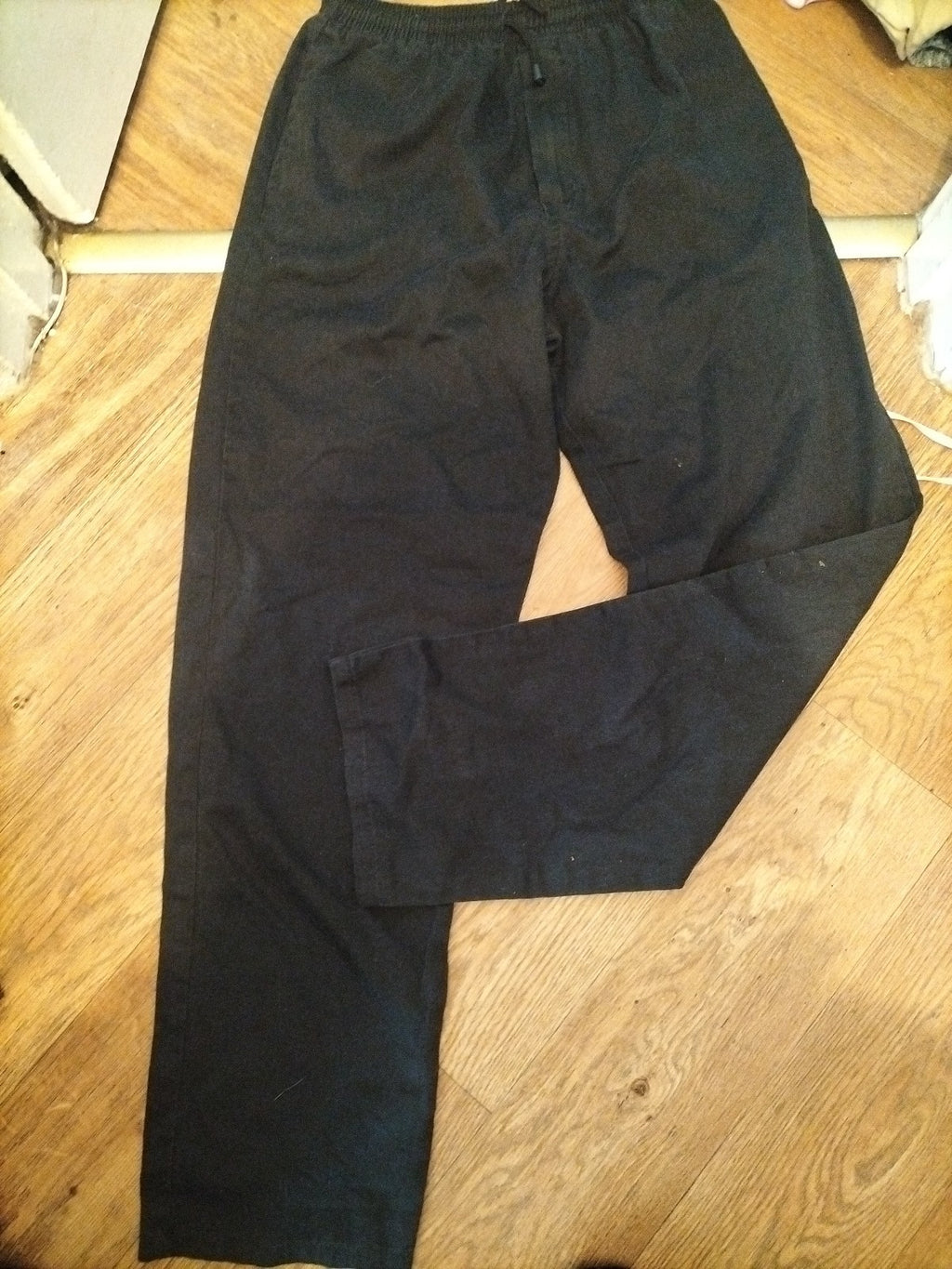 Russums Medium Regular Black Jogger Elasticated