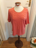 Brand New Ladies Honor Millburn 14-16 Pink Short Sleeved Blouse