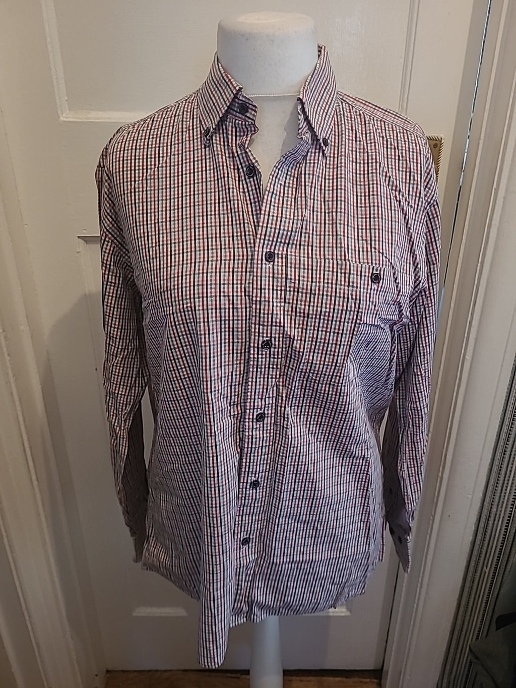 Mens Ewiclio Tucci Size 4 Multi Check Long Sleeved Shirt