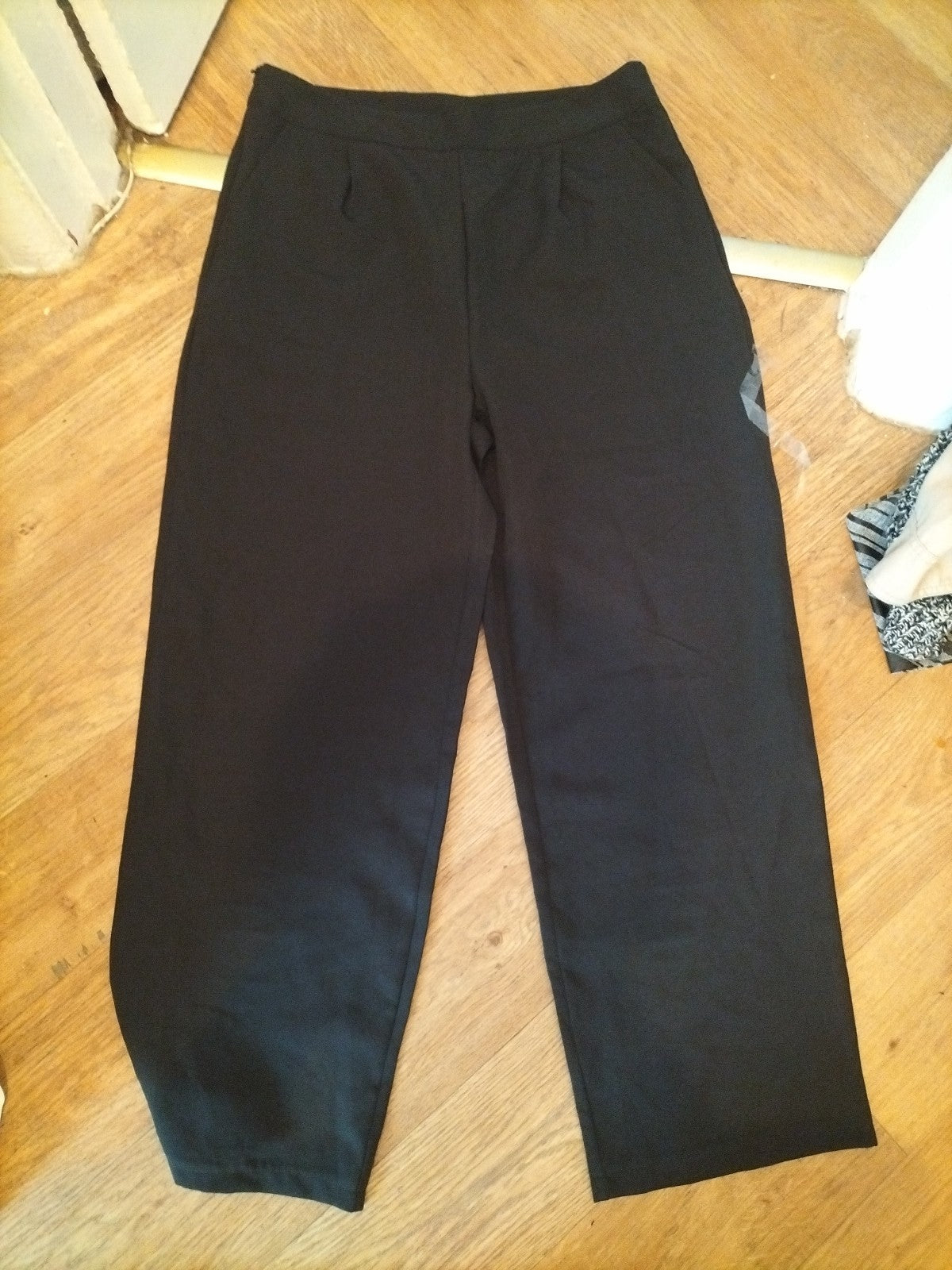 Ladies XL Black Smart Trousers Straight Leg