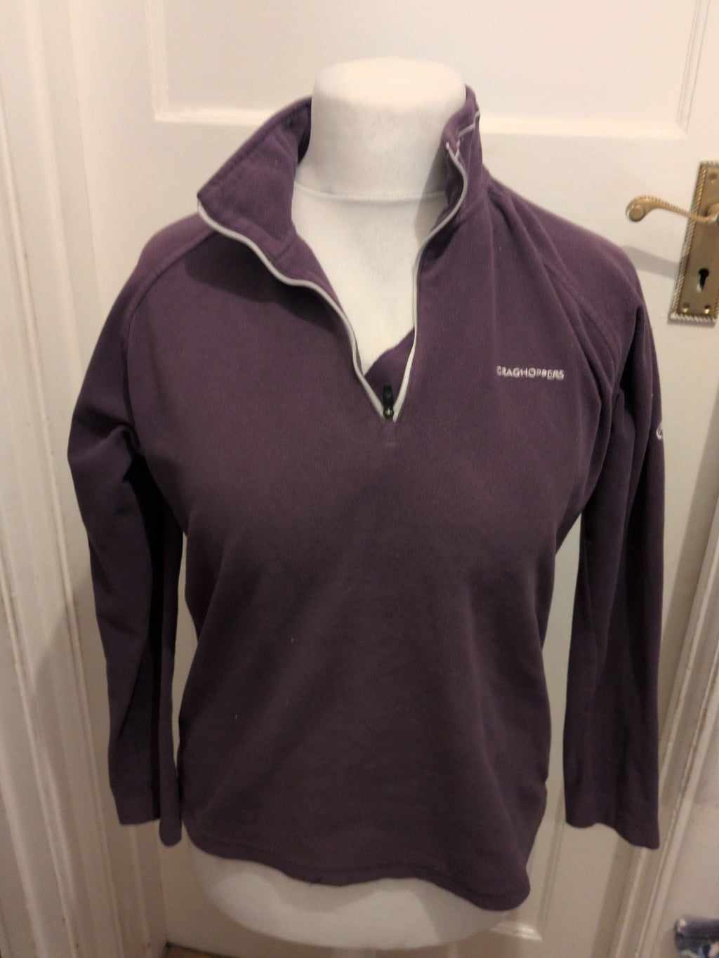 Ladies Craghoppers 12 Purple Collared Jumper