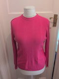 Marks And Spencer Fuchsia 14 Long Sleeve Jumper