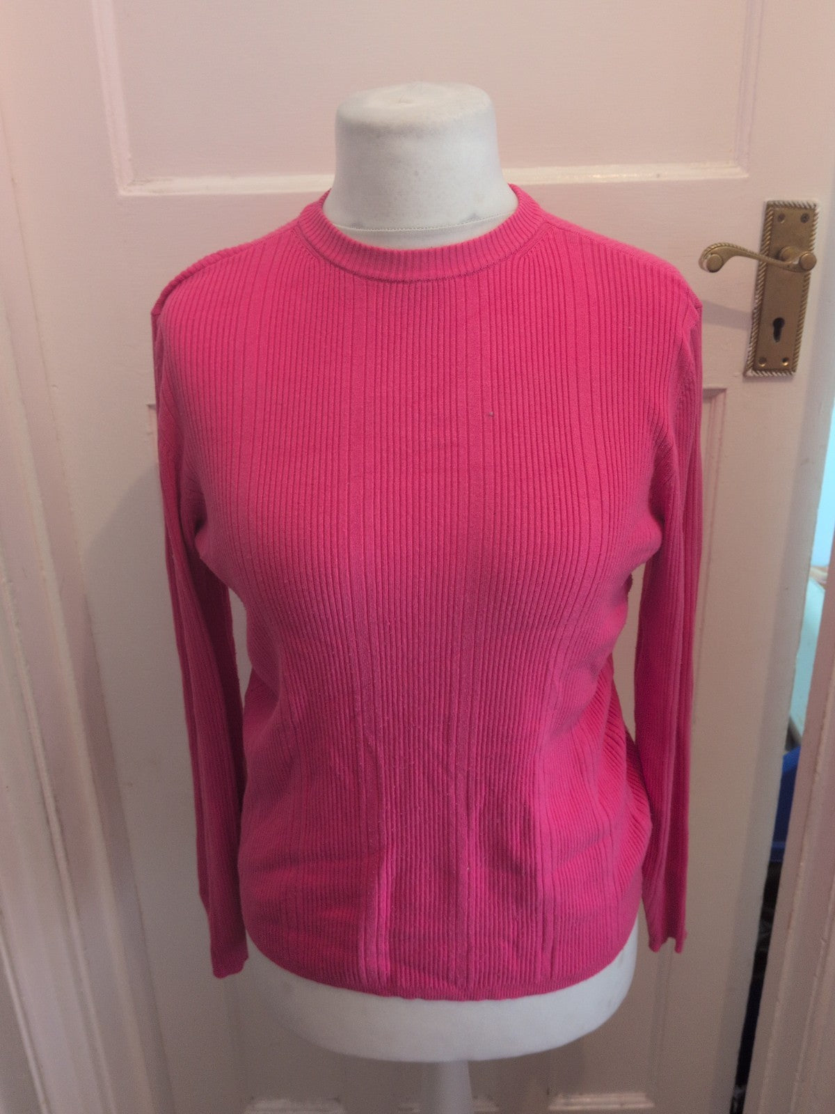 Marks And Spencer Fuchsia 14 Long Sleeve Jumper