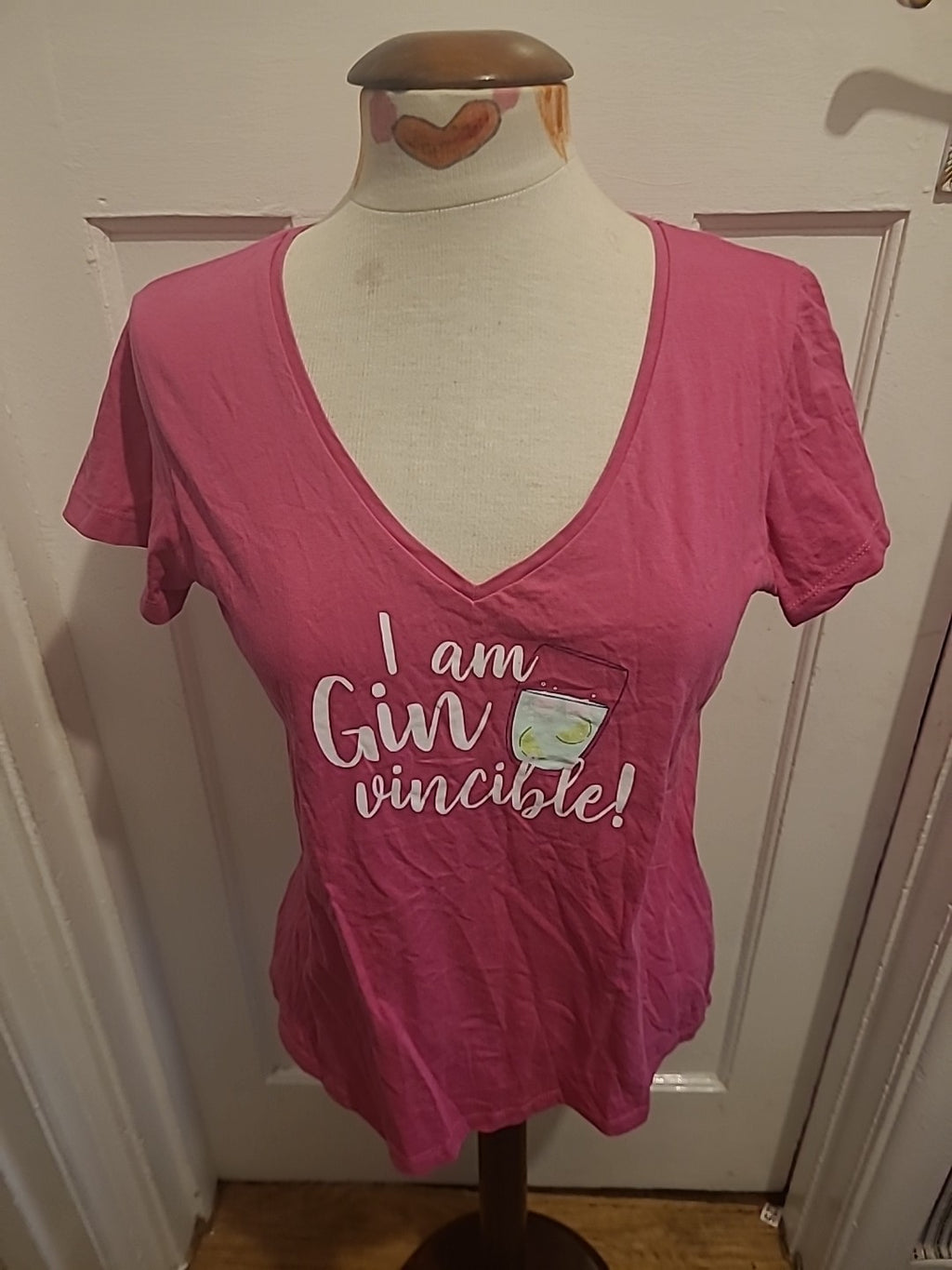 Ladies Mountain Warehouse Size 12 Pink Gin Design Tshirt