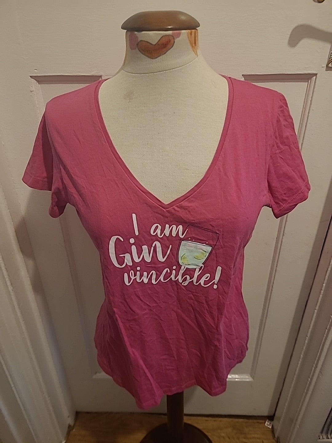 Ladies Mountain Warehouse Size 12 Pink Gin Design Tshirt