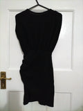 Ladies Asos Size 4 Black Backless Sleeveless Dress