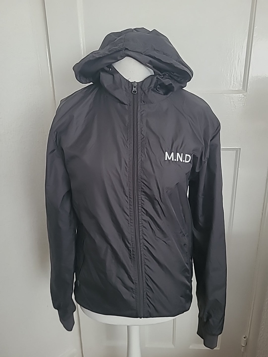 Mens Size Large Black Weatherproof Zipped Jacket