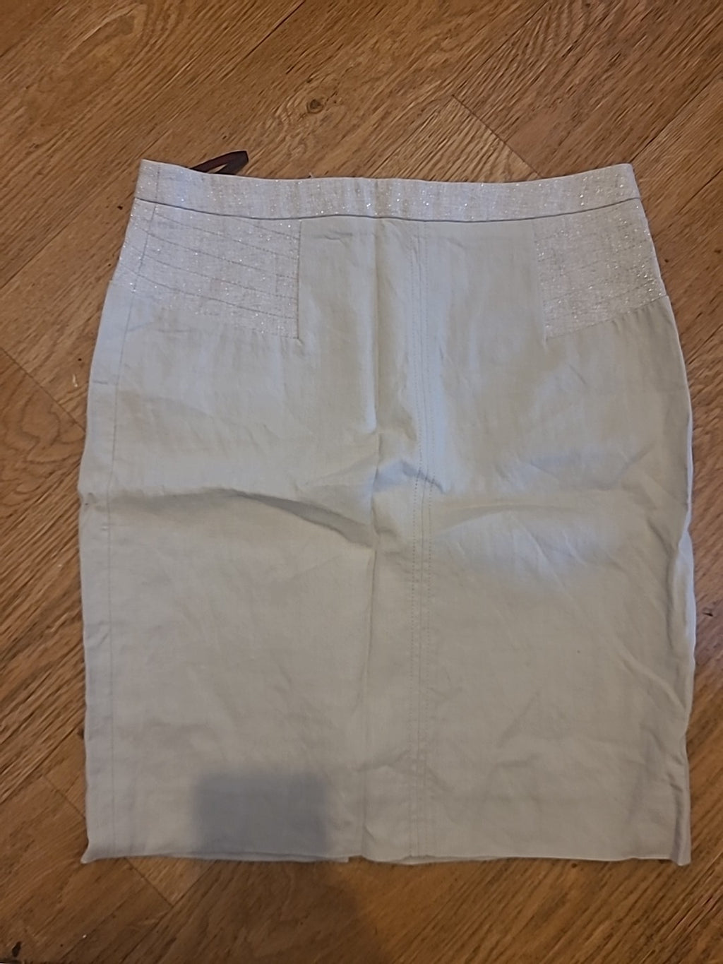 Ladies Comptoir Des Cotonniers Size 10-12 Cream Pencil Skirt