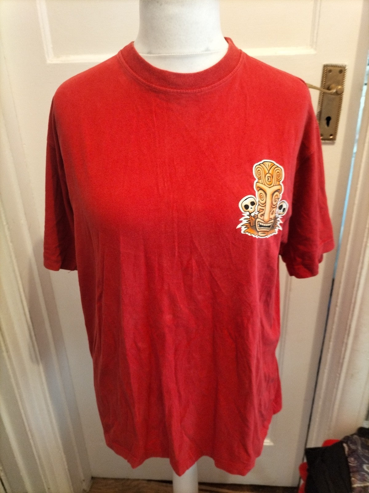Mens Tog24 Size Large Red Print Short Sleeved T-shirt