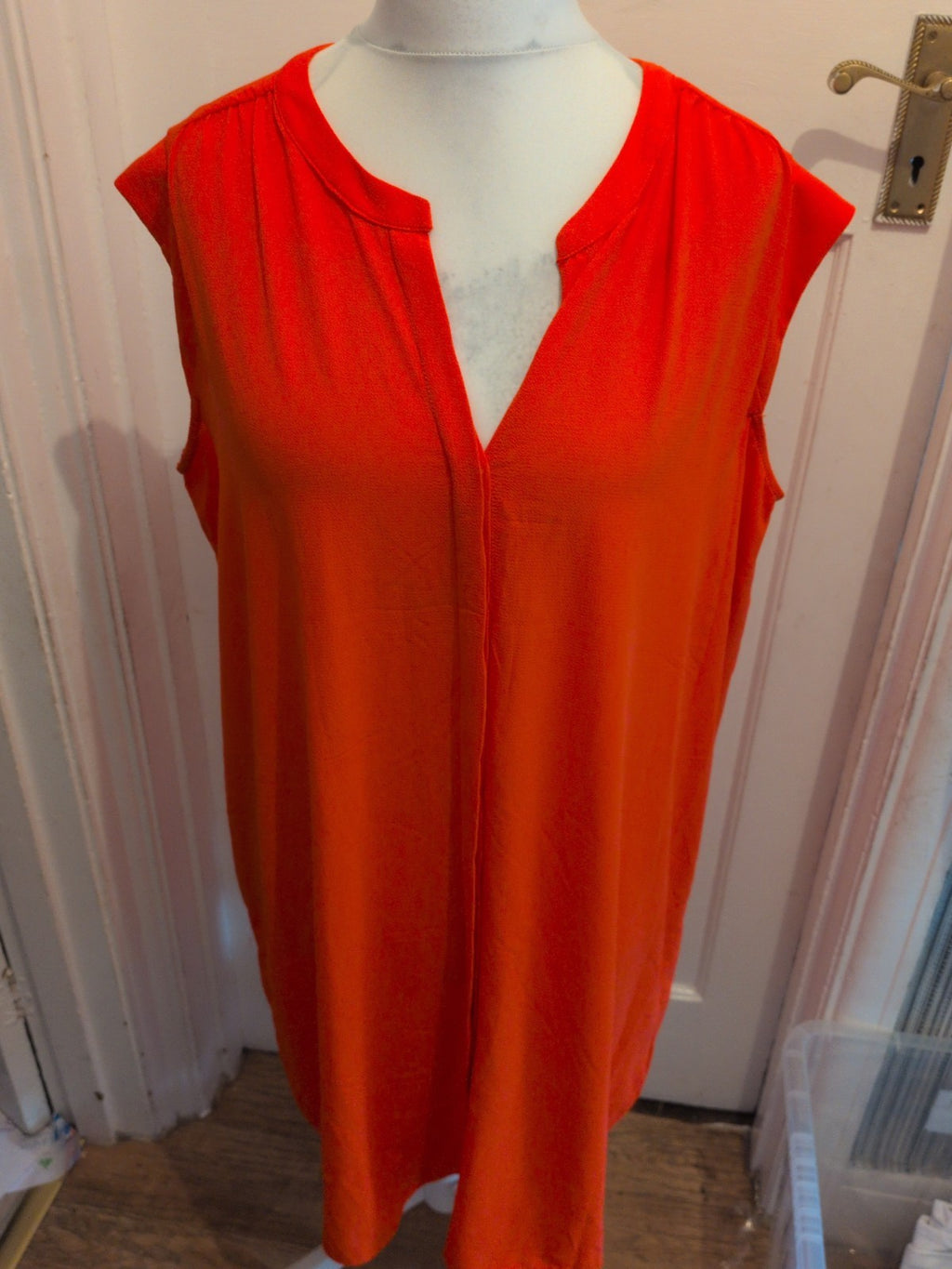 Ladies Esmara 24 Orange Coral Sleeveless Maxi Dress