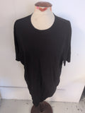 Pure Cotton Black Short Sleeve T-shirt XL Marks And Spencer