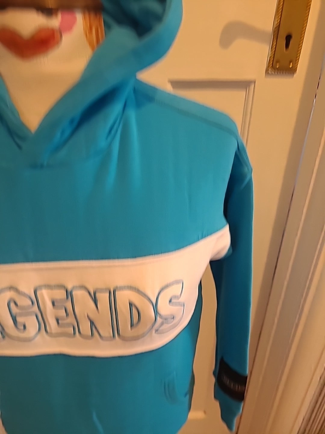 Ladies Norris Nutz Size 12 Teal Hoodie