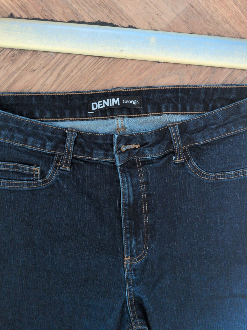 Ladies George Size 14 Dark Indigo Straight Jeans