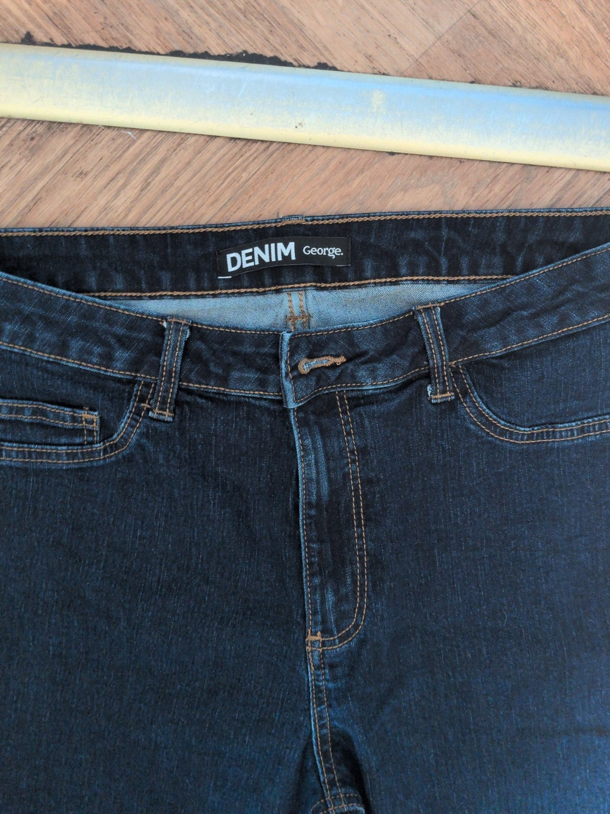 Ladies George Size 14 Dark Indigo Straight Jeans