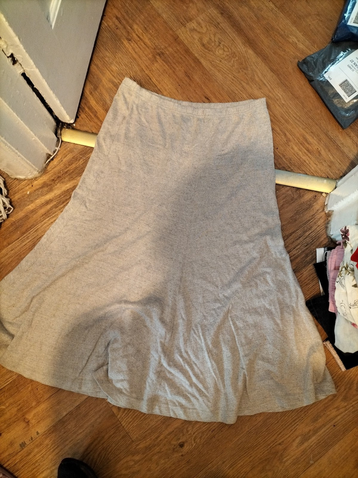 Ladies Eastex Beige A Line Skirt Size Large