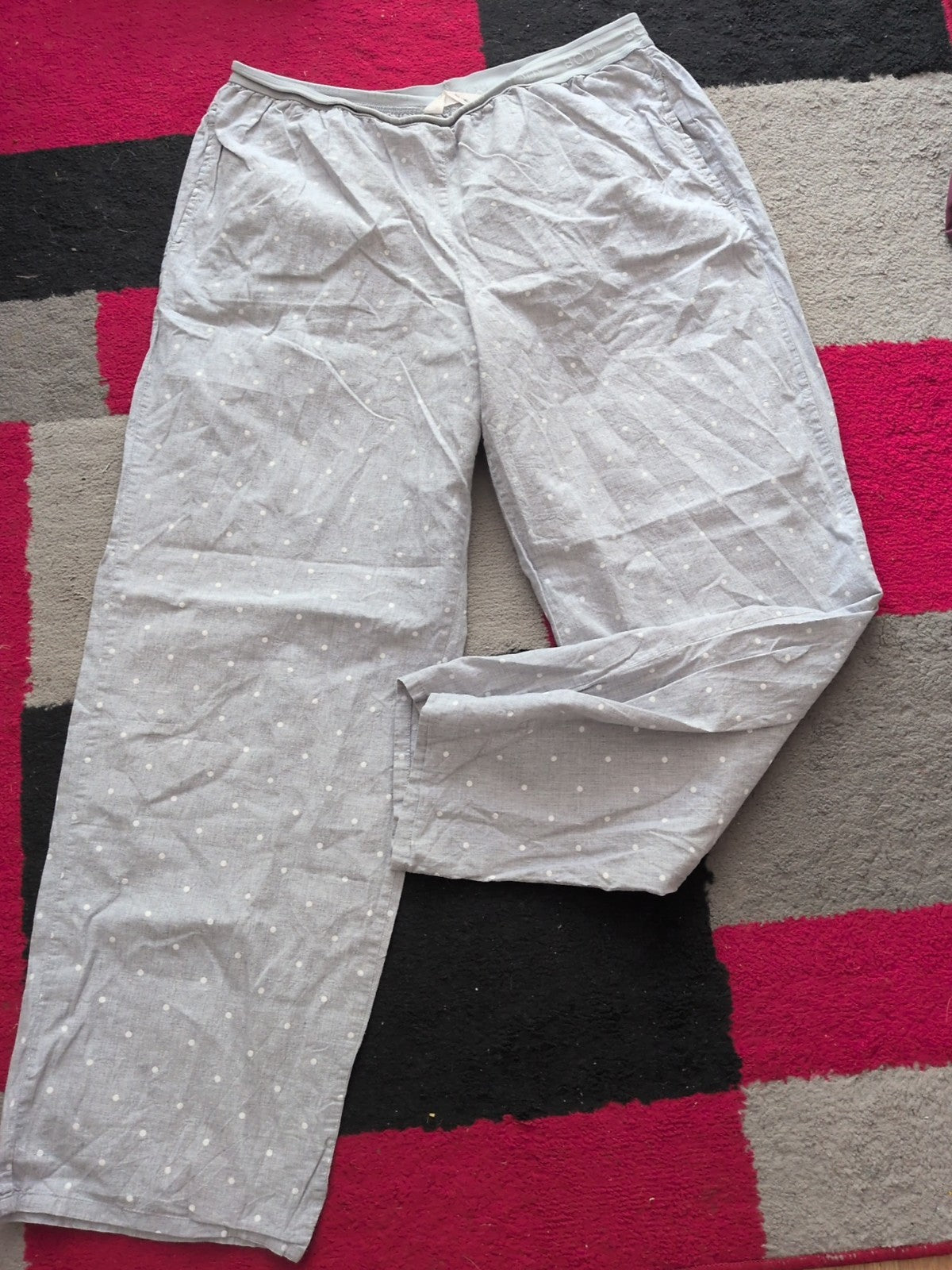 Body 14 Grey With White Spots Pyjama Bottoms