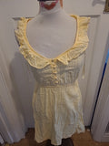 Ladies New Look Size 10 Yellow Sleeveless V Neck Dress