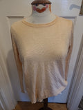 Ladies Primark Size 14 Baby Pink Lightweight Jumper(Bobbling)