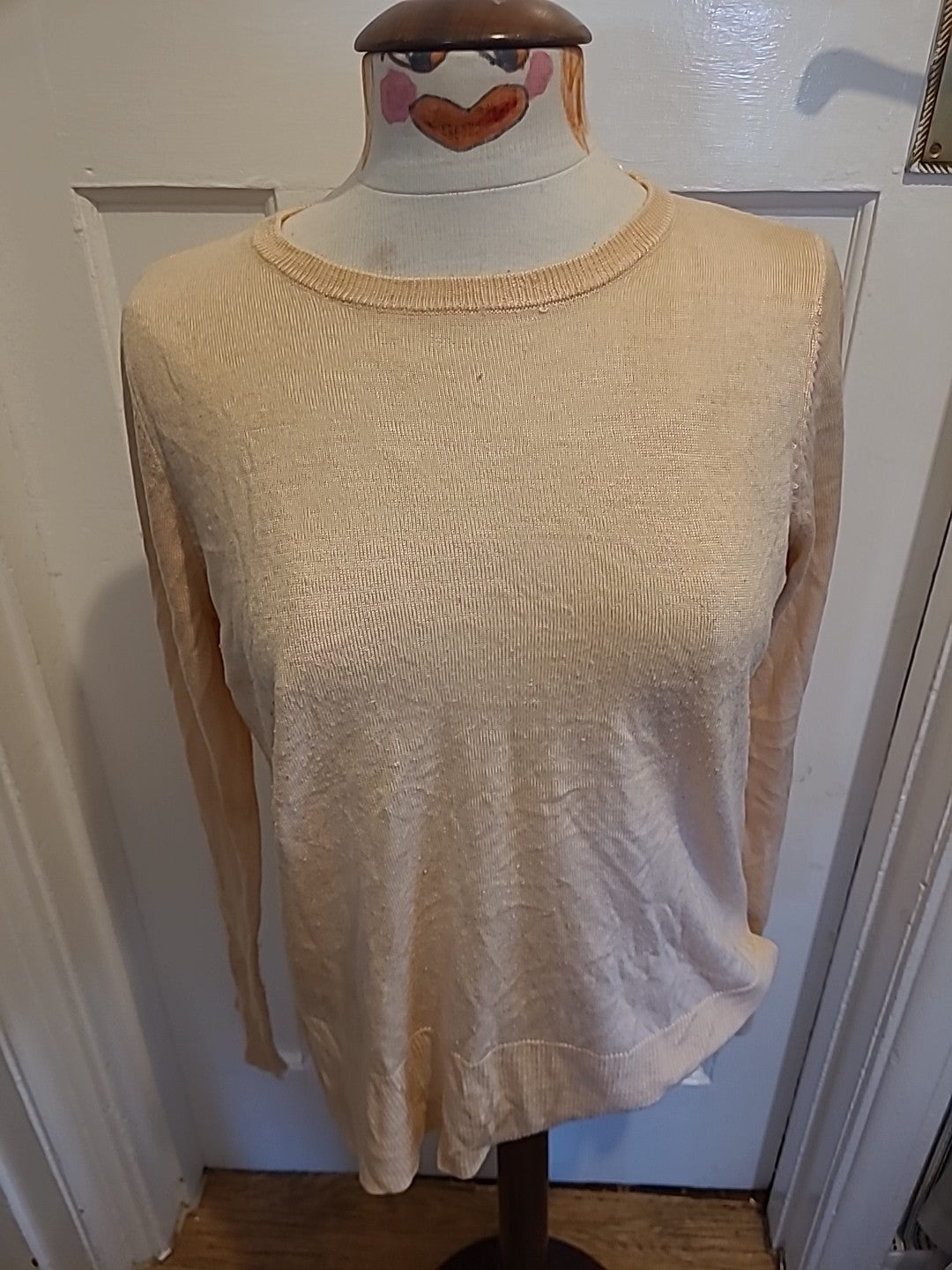 Ladies Primark Size 14 Baby Pink Lightweight Jumper(Bobbling)
