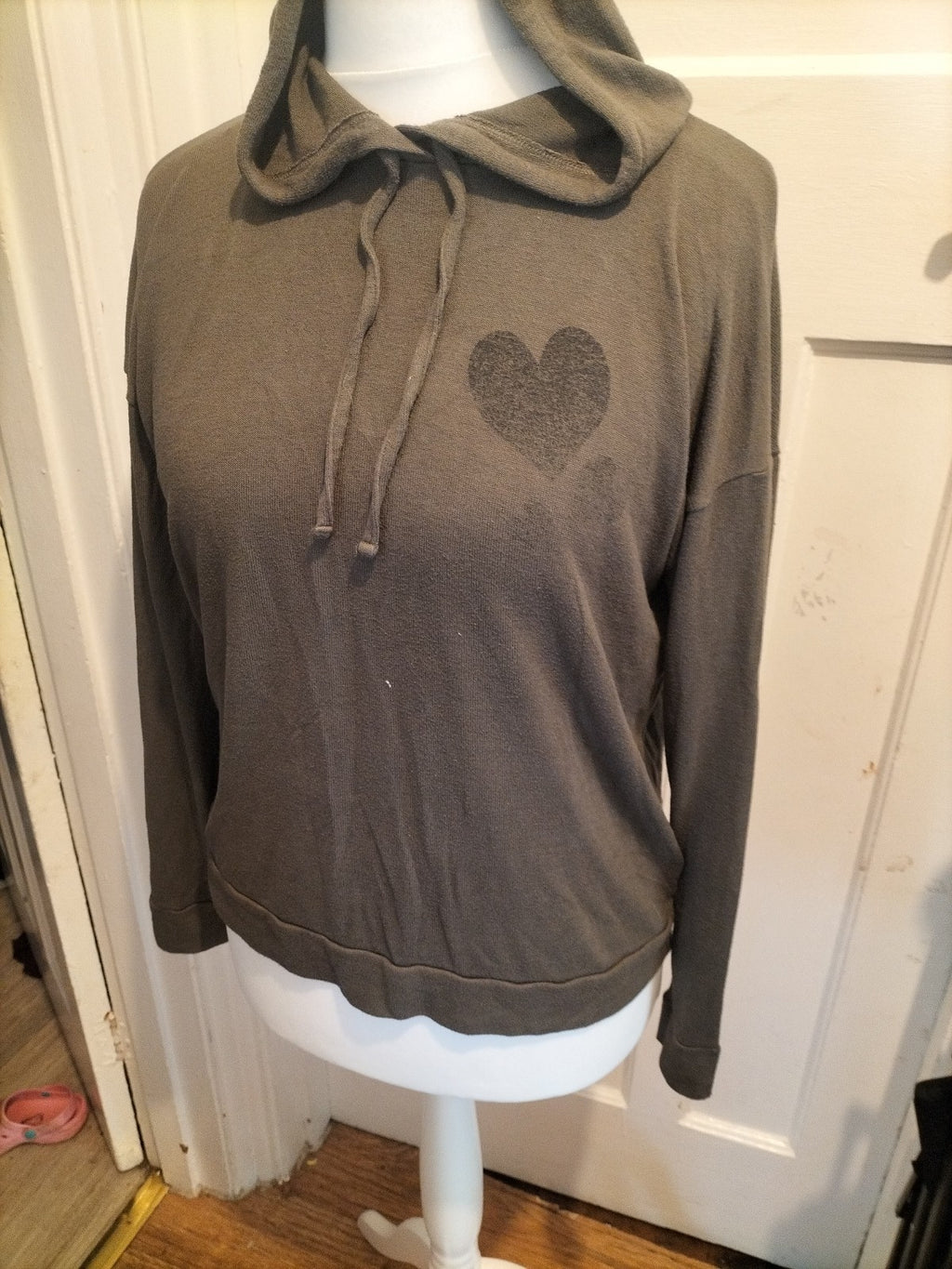 Ladies Day Dreams Size 10 Khaki Pullover Hoodie